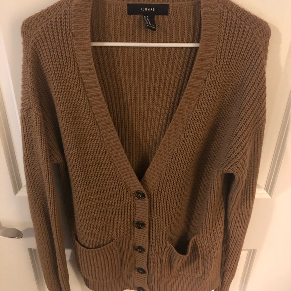 Camel cardigan